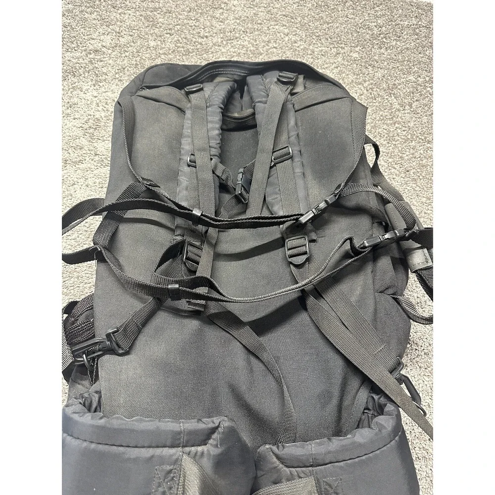 Vtg JANSPORT Made In USA Double Backpack Hiking Camping Duffle Big Bag